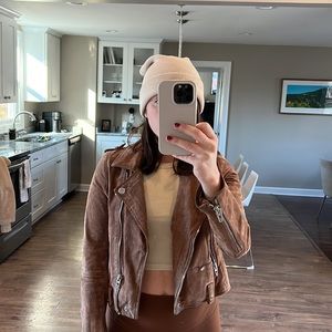 Blank NYC suede motto jacket